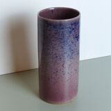 Vase roll pink and blue signed