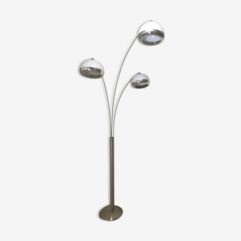 Chrome floor lamp 3 arms 60s