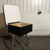 Lot chairs + blue formica stool