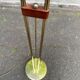 Vintage Italian floor lamp in gilded brass from the 1970s.