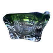 Green crystal ashtray