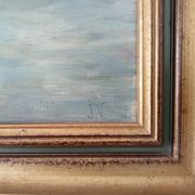Old painting oil on canvas signed J.V.