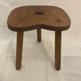 Solid oak tripod stool