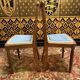 2 chaises art deco assise tissu