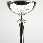 Gunnar Ander for Ystad-Metall: Pair of “Nysilver” candle holders, 1960s
