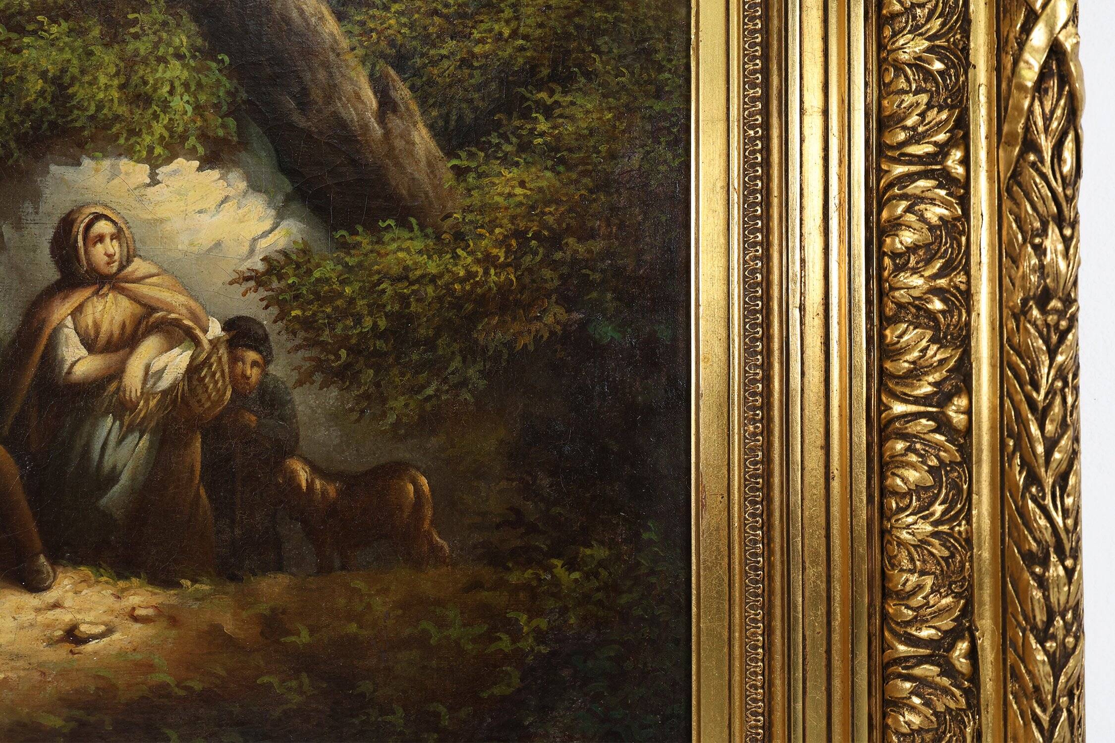 Belgian Artist, Large Baroque Scene, 1900, Oil on Canvas, Framed