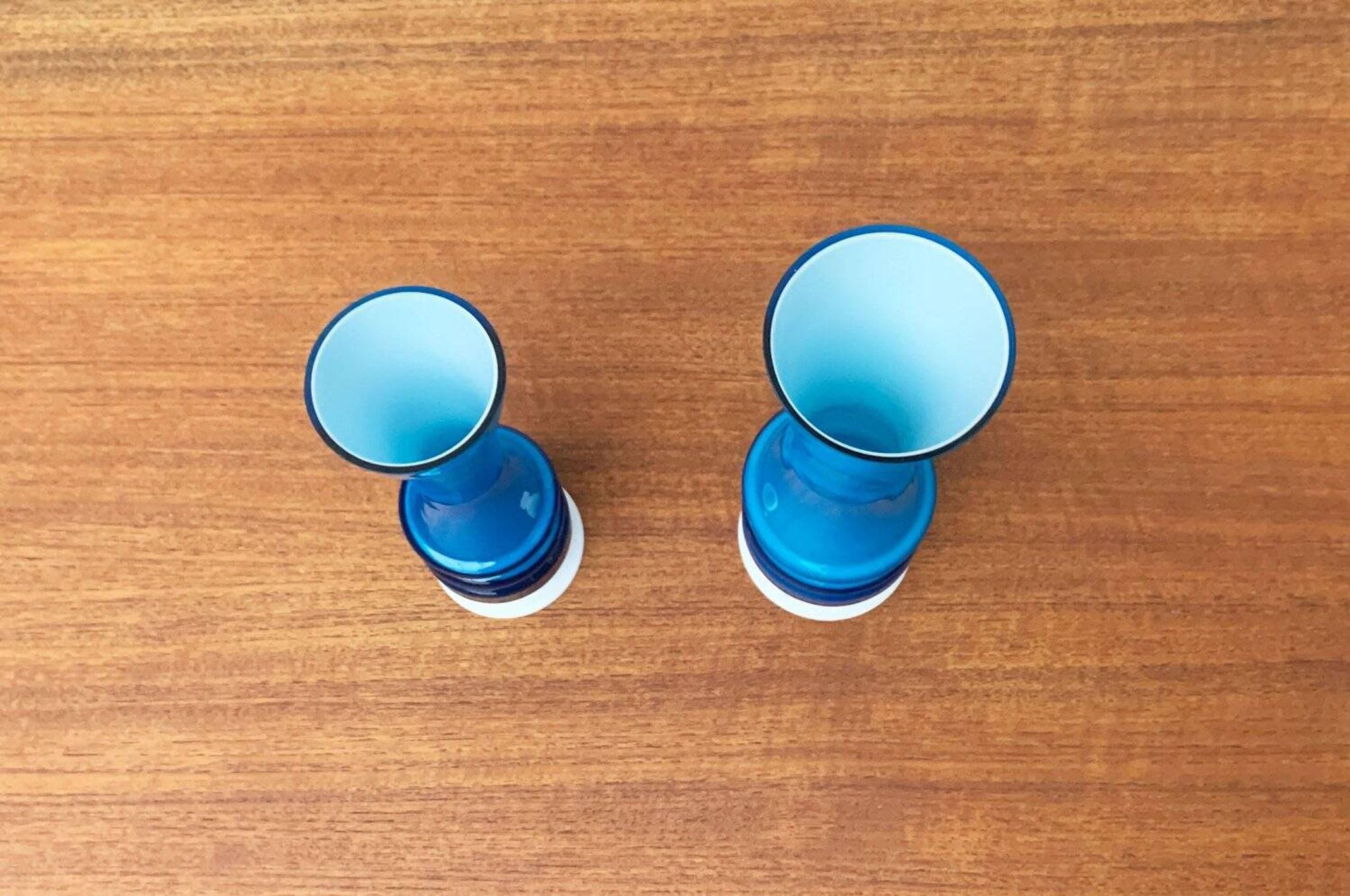 Mid-century German glass vases by Karl Friedrich, 1960s, set of 2.