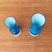 Mid-century German glass vases by Karl Friedrich, 1960s, set of 2.