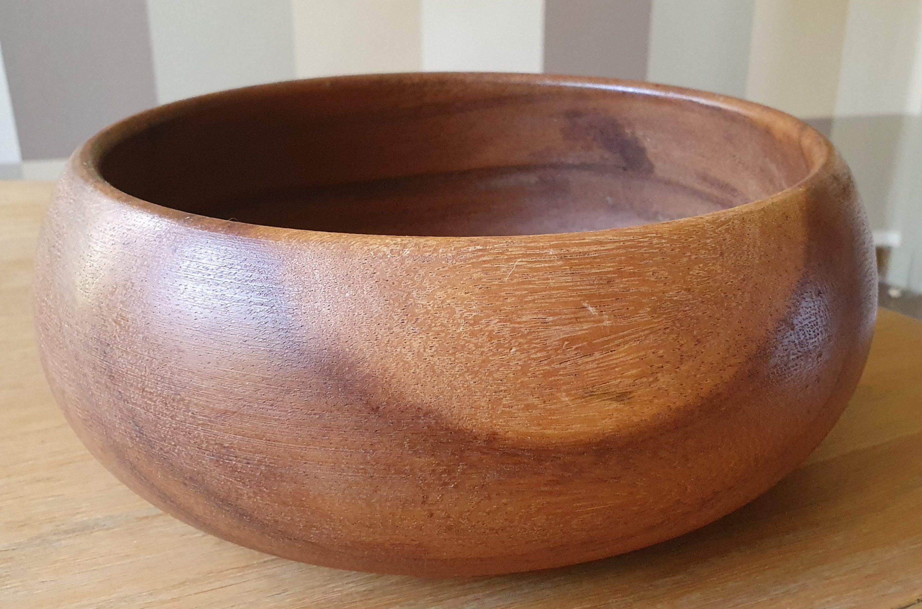 Wooden salad bowl