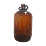 Bonbonne ambrée anse double