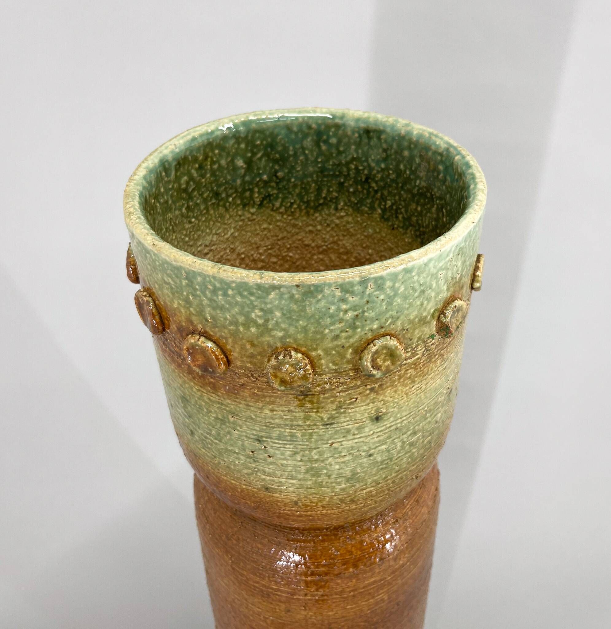 Artistic Mid-Century Ceramic Vase, Czechoslovakia