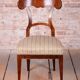 Chaises Biedermeier en noyer, tchèque, années 1830, ensemble de 4