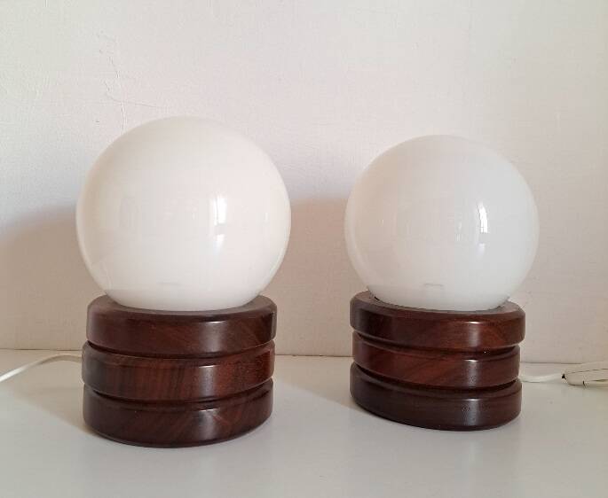 Pair of bedside lamps