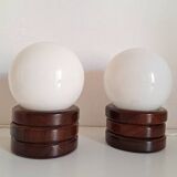 Pair of bedside lamps