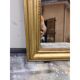 Miroir 19ème bois et stuc doré