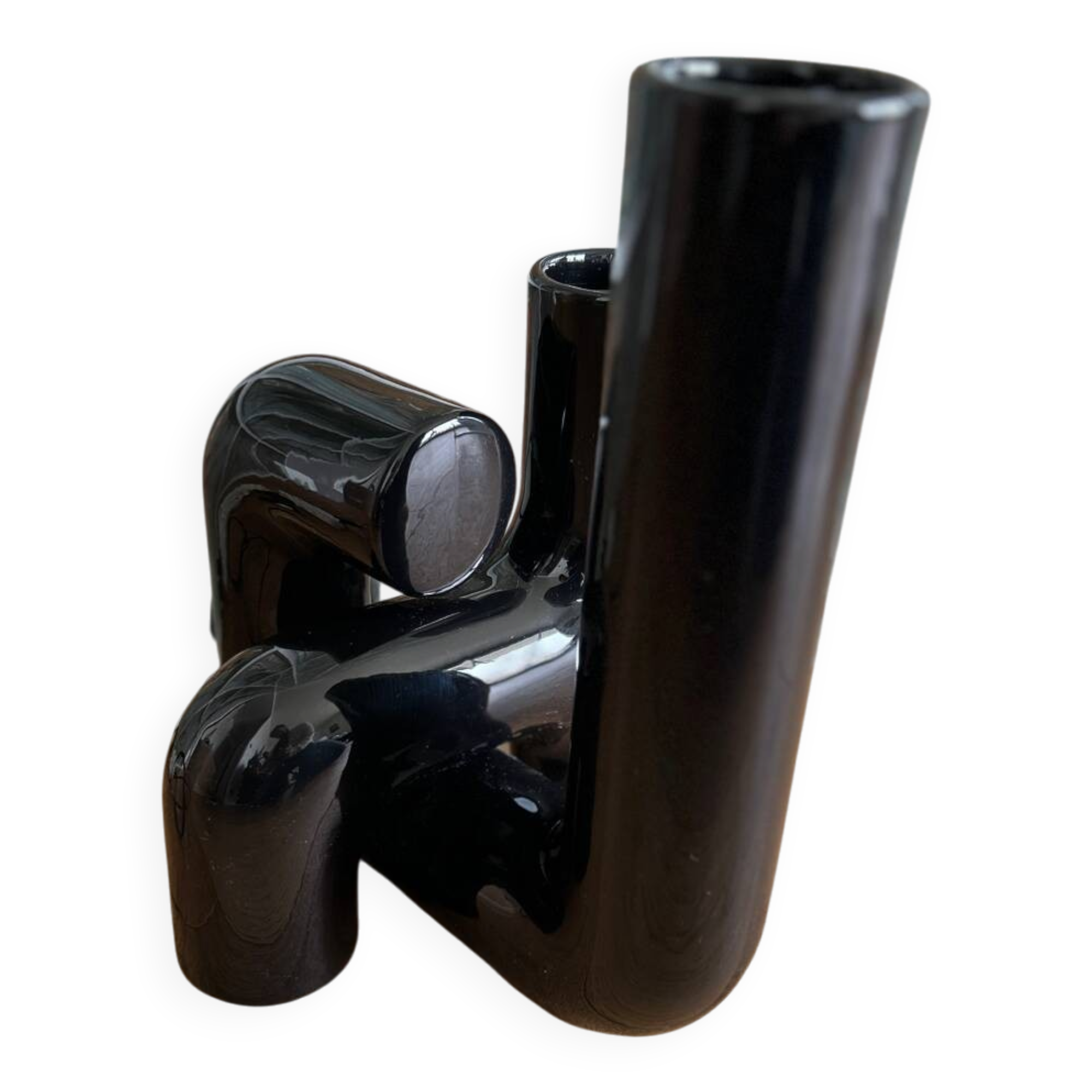 Iconic Pidou Habitat Lamp (Design Progetto Luce) - Black Ceramic