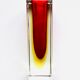 Vase Sommerso Murano design Luigi Mandruzzato, 60s