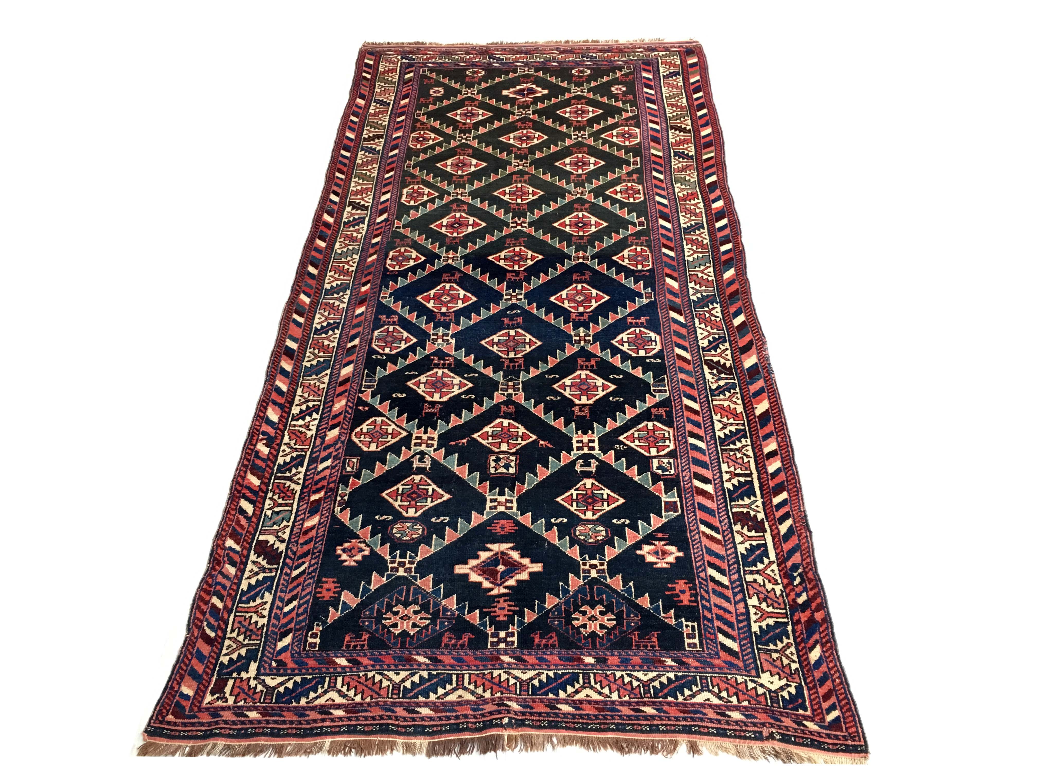 East Kurdish former Akstafa mat 300 x 150 cm around 1930