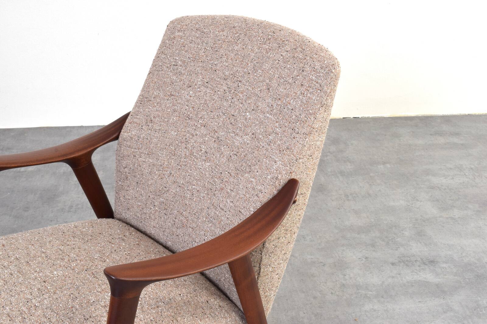 Mid-Century „Tenor” Teak & Boucle Armchair from Møre Lenestolfabrikk, 1960s