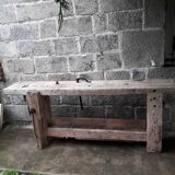 Old in solid beech workbench 237 cm