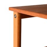 Vintage Scandinavian coffee table 1950s in beech and teak