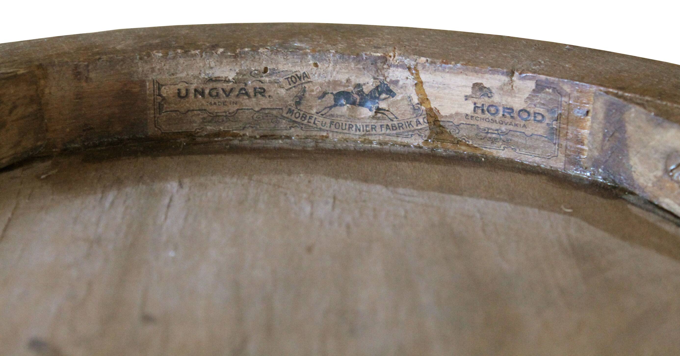 Pair of 1920's dining chairs by Ungvar