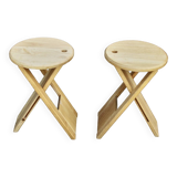 Pair of vintage folding stools