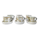 Set of 6 vintage Kéraluc Quimper coffee cups and saucers.