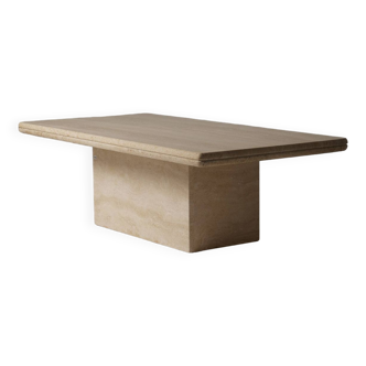 Travertine coffee table