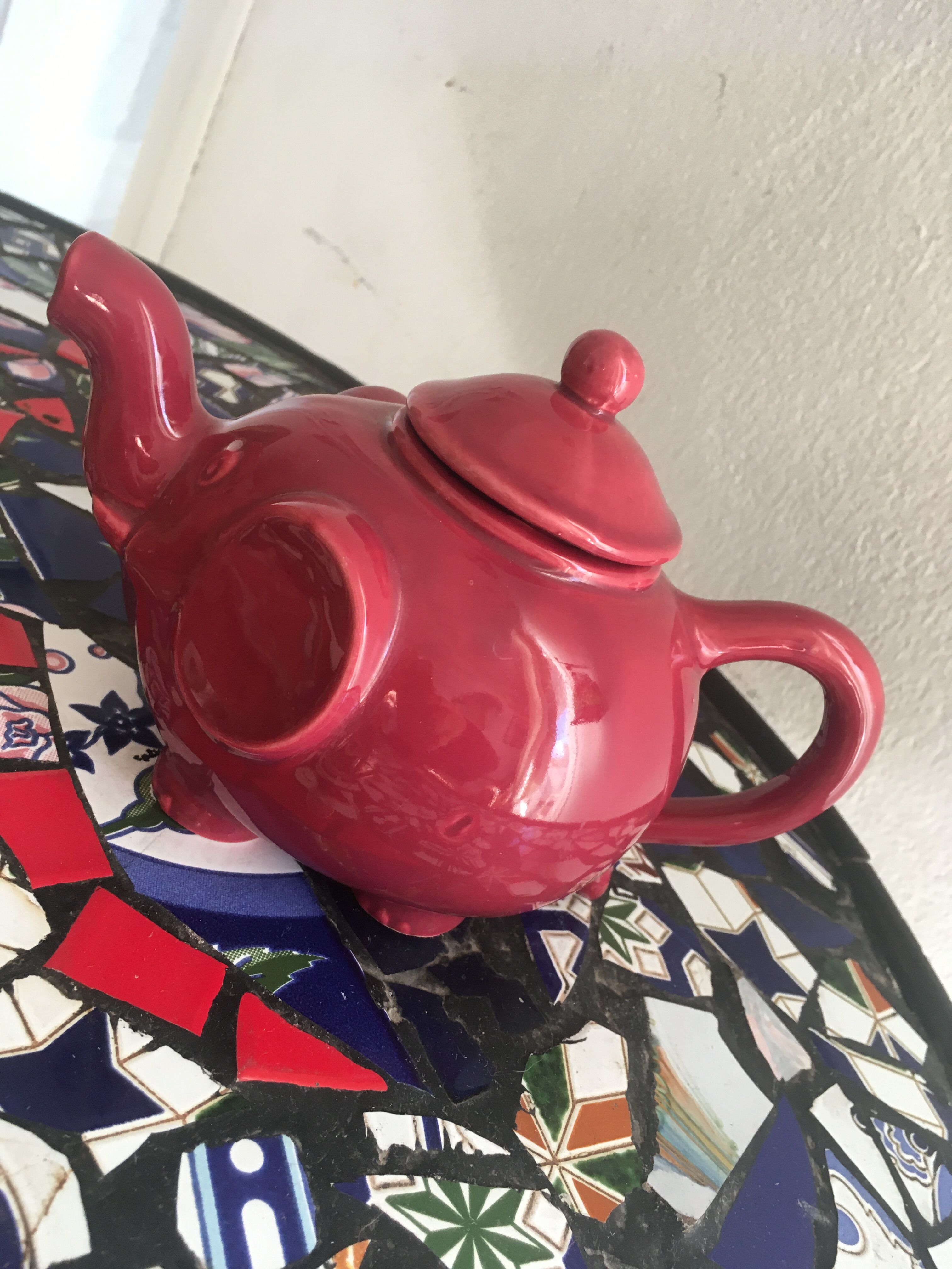 Vintage elephant teapot.