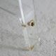 Office Plexiglas trestles, glass tray rounded edges, France, circa 1970