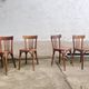 Lot 4 baumann chairs - bistro bar brasserie bohème vintage 1950 old