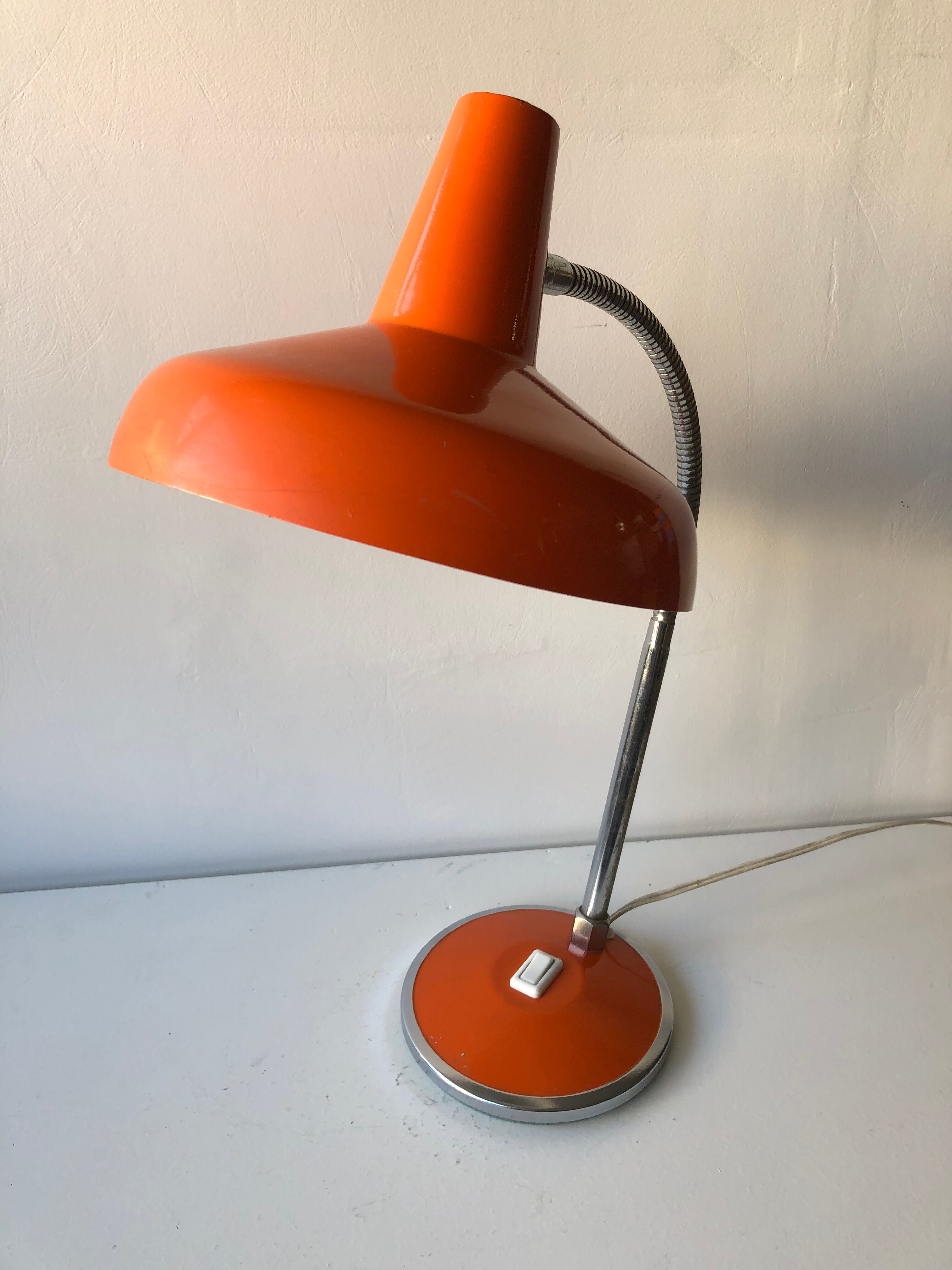 Vintage orange lamp
