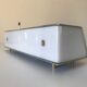 Lampe arlus aluminium et perplex design 1960