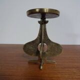 Brutalist Bronze Candleholder, 1960s