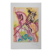 Salvador Dali: Horses, Saint George, signed lithograph