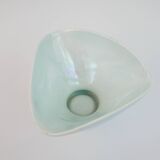 Small bowl or empty pocket in iridescent sky blue ceramic Vallauris circa 1950