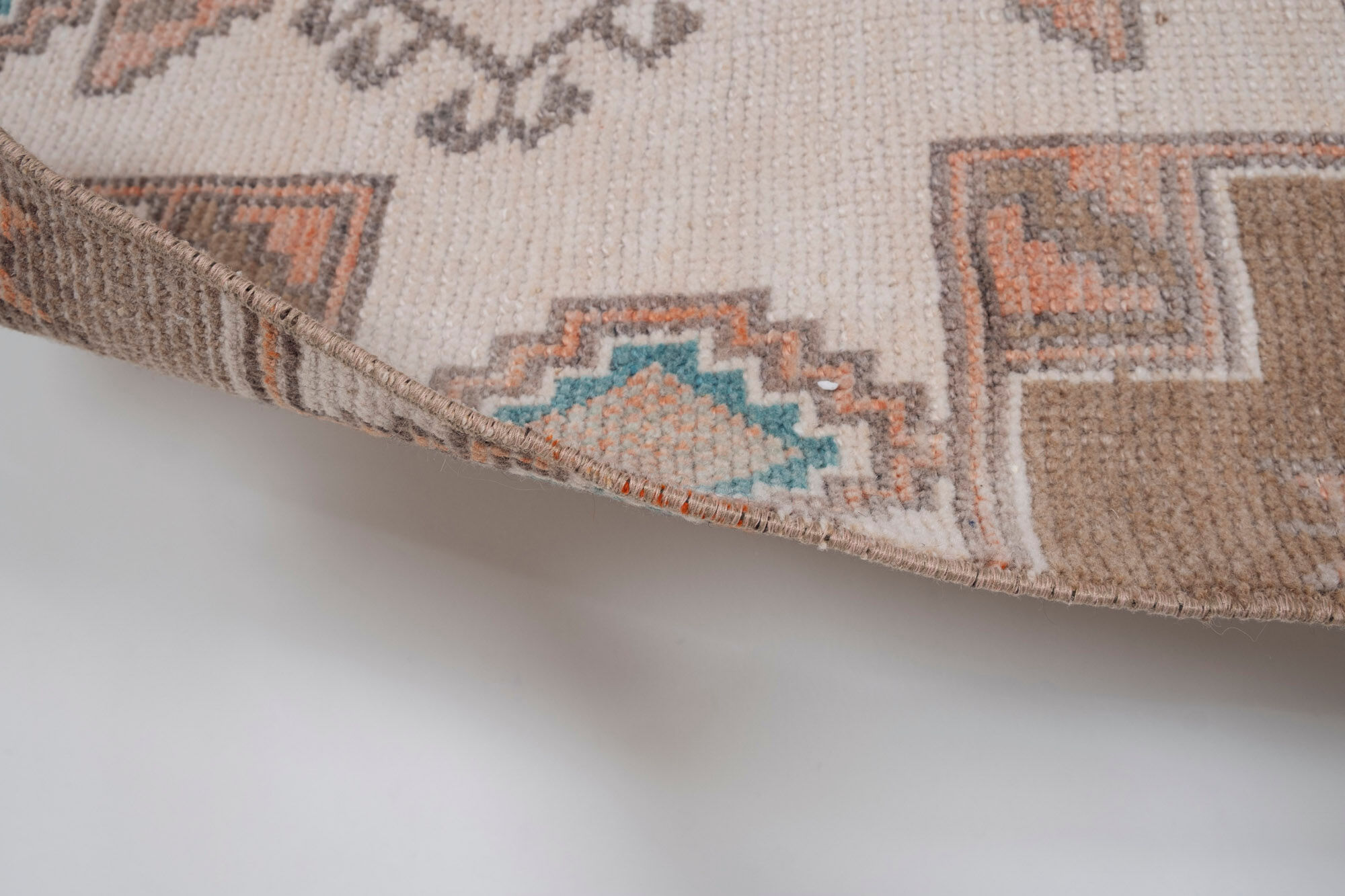 Turkish Oushak Rug Runner 66 x 170 cm