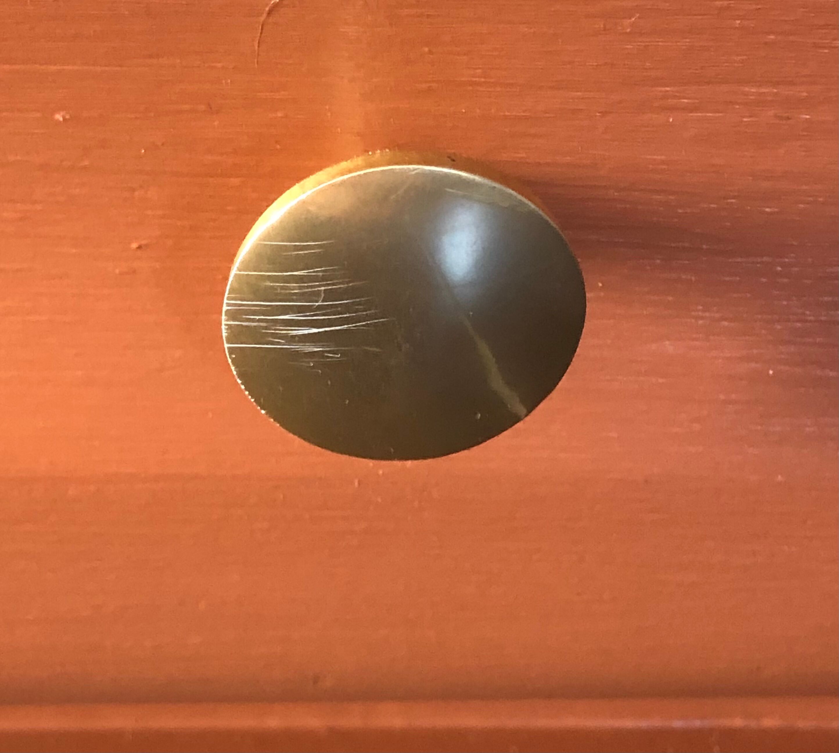 Terracotta vintage chest of drawers