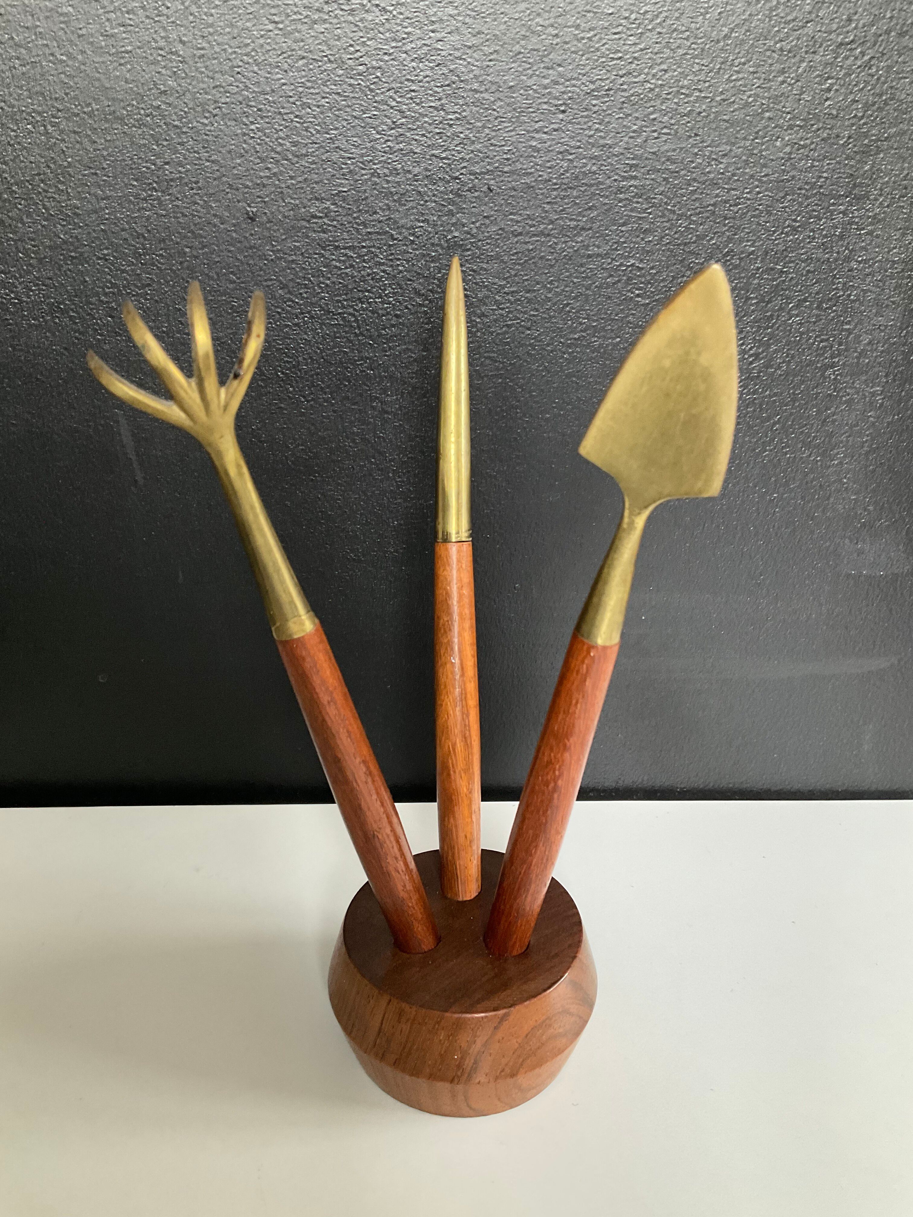 1950s miniature garden tool set