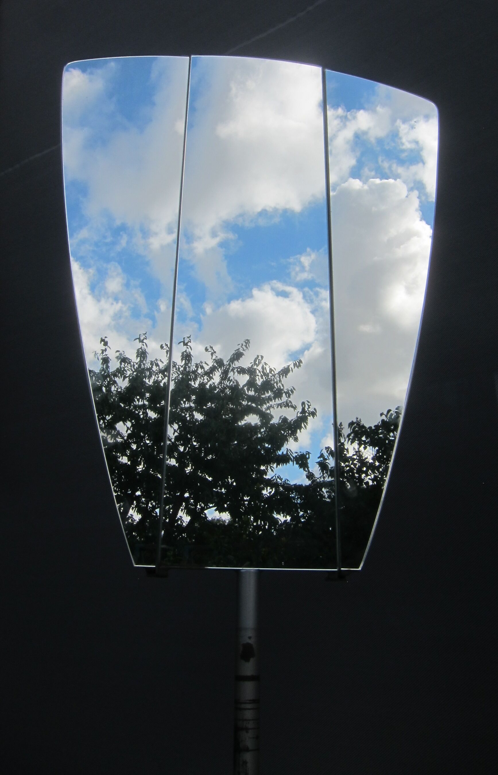 Mirror hatter time triptych art deco 14x55cm