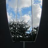 Mirror hatter time triptych art deco 14x55cm