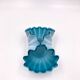 Empty pocket cut opaline turquoise lace vintage
