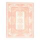 1970s Vintage Turkish Oushak Handmade Wool Cotton Pink Area Rug  168x220