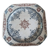 Square decorative plate terre de fer longchamp model diane - antique