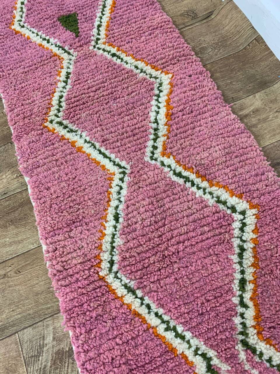 Handmade Moroccan Berber Rug 300 X 62 CM