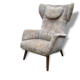 Fauteuil Bergere scandinave wing chair wingback années 50