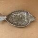 Antique vintage silver metal fish shape ashtray