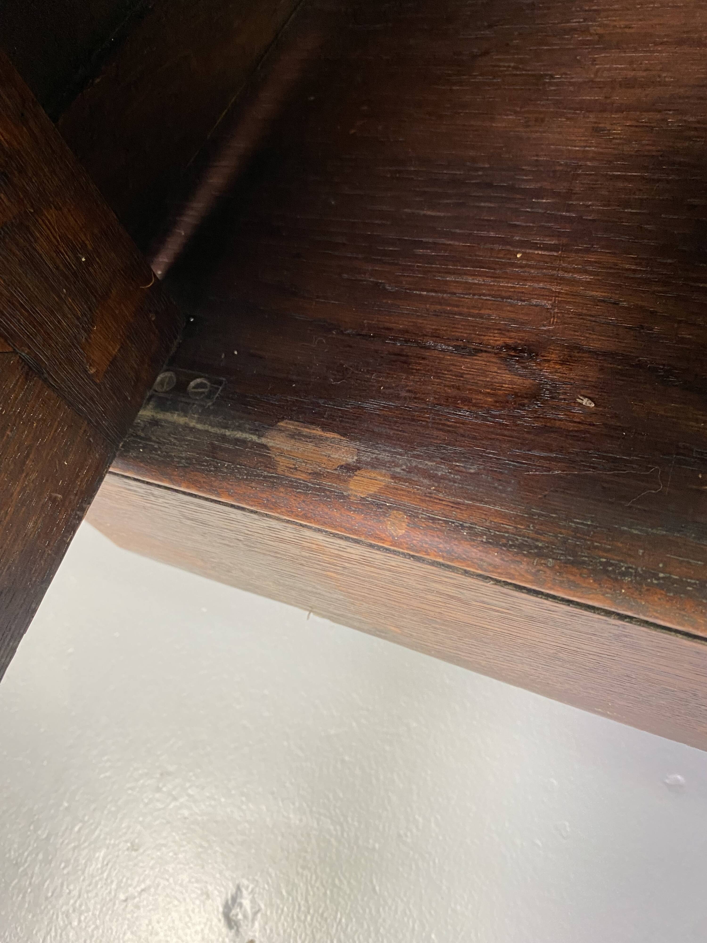 Large vintage wooden bookcase