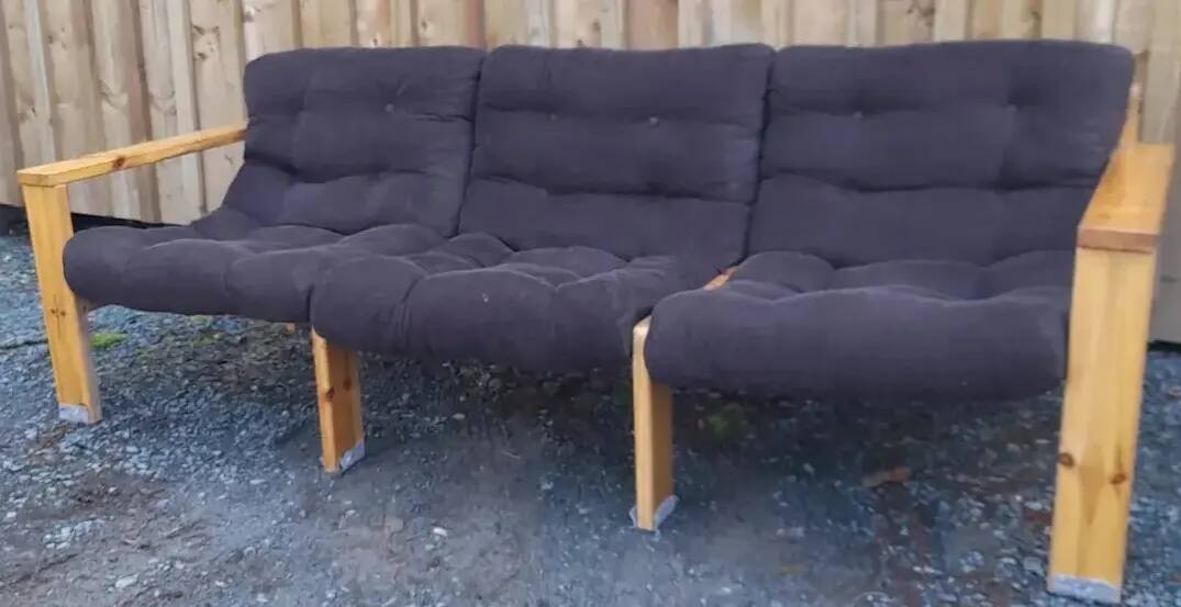 Yngve Ekström Sweden 3-seater sofa in pine